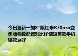 今日更新一加8T跟红米K30pro变焦版参数配置对比详情这两款手机哪款更好