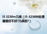 i5 3230m几核（i5-3230M处理器是好不好?几核的?）