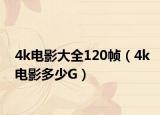 4k电影大全120帧（4k电影多少G）