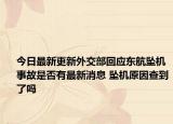 今日最新更新外交部回应东航坠机事故是否有最新消息 坠机原因查到了吗