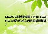 e210882主板接线图（intel e210882 主板与机箱之间前面板联接线）