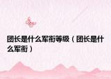 团长是什么军衔等级（团长是什么军衔）