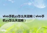 vivo手机yy怎么关混响（vivo手机yy怎么关混响）
