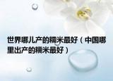 世界哪儿产的糯米最好（中国哪里出产的糯米最好）
