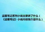 盗墓笔记系列小说主要讲了什么（《盗墓笔记》小说内容简介是什么）