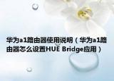 华为a1路由器使用说明（华为a1路由器怎么设置HUE Bridge应用）