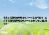 山重水复疑无路柳暗花明又一村是谁写的诗（山穷水复疑无路柳暗花明又一村是宋代诗人谁的诗句）