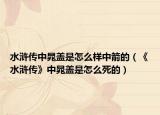 水浒传中晁盖是怎么样中箭的（《水浒传》中晁盖是怎么死的）