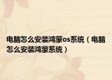 电脑怎么安装鸿蒙os系统（电脑怎么安装鸿蒙系统）