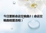 今日更新命运交响曲2（命运交响曲晓爱浩明）