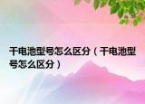 干电池型号怎么区分（干电池型号怎么区分）