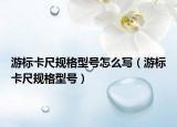 游标卡尺规格型号怎么写（游标卡尺规格型号）