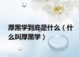 厚黑学到底是什么（什么叫厚黑学）