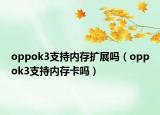 oppok3支持内存扩展吗（oppok3支持内存卡吗）