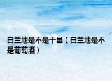 白兰地是不是干邑（白兰地是不是葡萄酒）