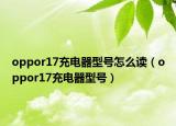oppor17充电器型号怎么读（oppor17充电器型号）