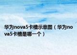华为nova5卡槽示意图（华为nova5卡槽是哪一个）