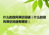 什么的微风填空词语（什么的微风填空词语有哪些）