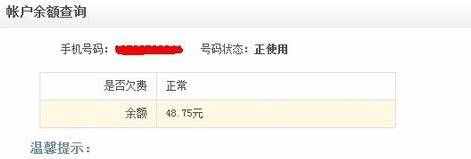 手机话费怎么查询4