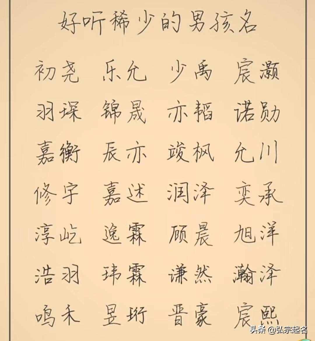 宝宝起名：生个宝贝儿子，取这些名字，希望将来光宗耀祖