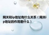 网关和ip地址有什么关系（网关ip地址的作用是什么）