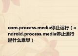 com.process.media停止运行（android.process.media停止运行是什么意思）
