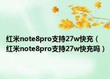 红米note8pro支持27w快充（红米note8pro支持27w快充吗）