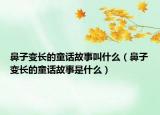 鼻子变长的童话故事叫什么（鼻子变长的童话故事是什么）