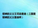 貂蝉的义父王司徒是谁（三国里貂蝉的义父是谁啊）