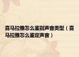 喜马拉雅怎么鉴别声音类型（喜马拉雅怎么鉴定声音）