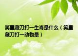 笑里藏刀打一生肖是什么（笑里藏刀打一动物是）
