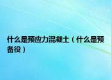什么是预应力混凝土（什么是预备役）
