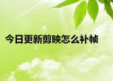 今日更新剪映怎么补帧