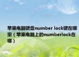 苹果电脑键盘number lock键在哪里（苹果电脑上的numberlock在哪）