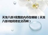天龙八部3完整的内丹在哪刷（天龙八部3如何得玄灵丹啊）