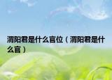 渭阳君是什么官位（渭阳君是什么官）