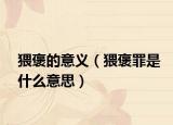 猥褒的意义（猥褒罪是什么意思）