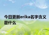 今日更新erika名字含义是什么