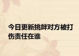 今日更新挑衅对方被打伤责任在谁