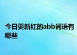 今日更新红的abb词语有哪些