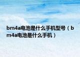 bm4a电池是什么手机型号（bm4a电池是什么手机）