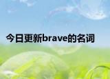 今日更新brave的名词