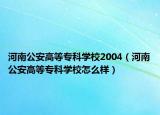 河南公安高等专科学校2004（河南公安高等专科学校怎么样）