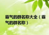 霸气的群名称大全（霸气的群名称）