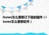itunes怎么更新已下载的固件（itunes怎么更新软件）