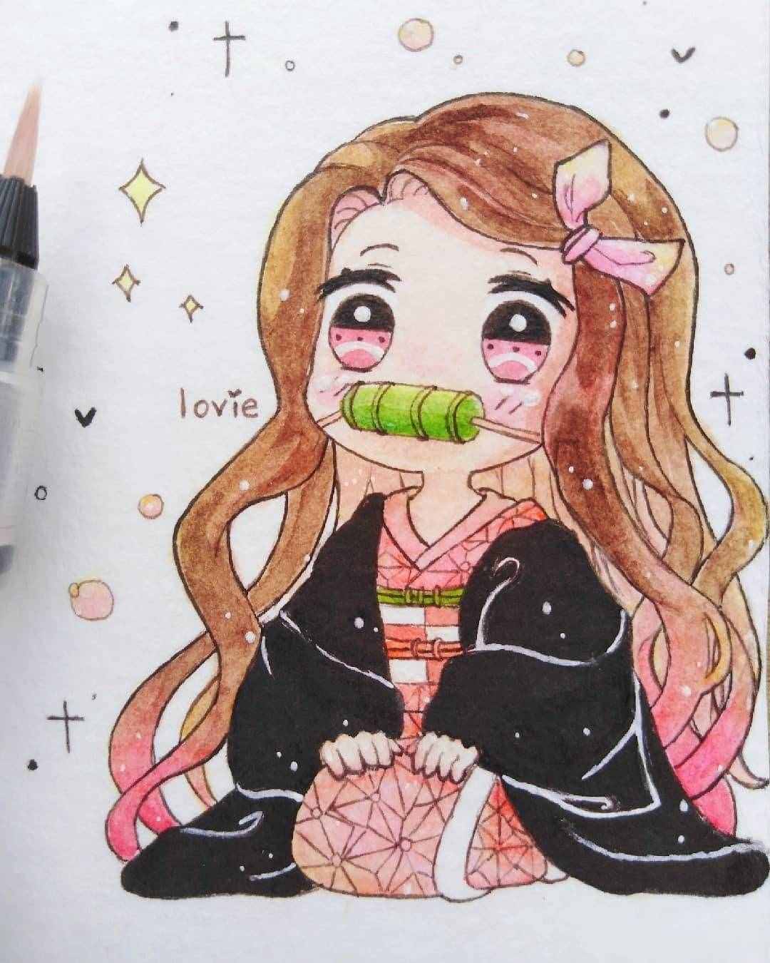 超萌马克笔动漫Q版人物手绘 卡哇伊呀