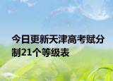 今日更新天津高考赋分制21个等级表