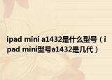 ipad mini a1432是什么型号（ipad mini型号a1432是几代）