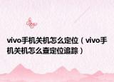 vivo手机关机怎么定位（vivo手机关机怎么查定位追踪）