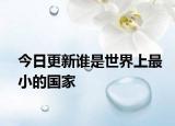 今日更新谁是世界上最小的国家